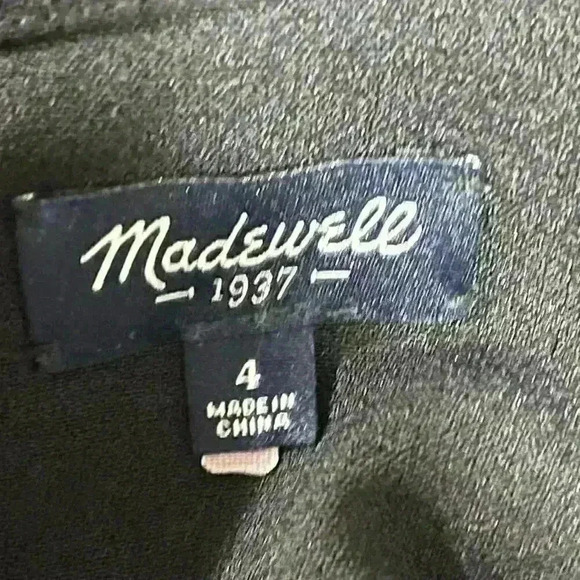 Madewell Sloan Black Cropped Jumpsuit Minimalist Workwear Stretch Size 4 - Picture 8 of 11